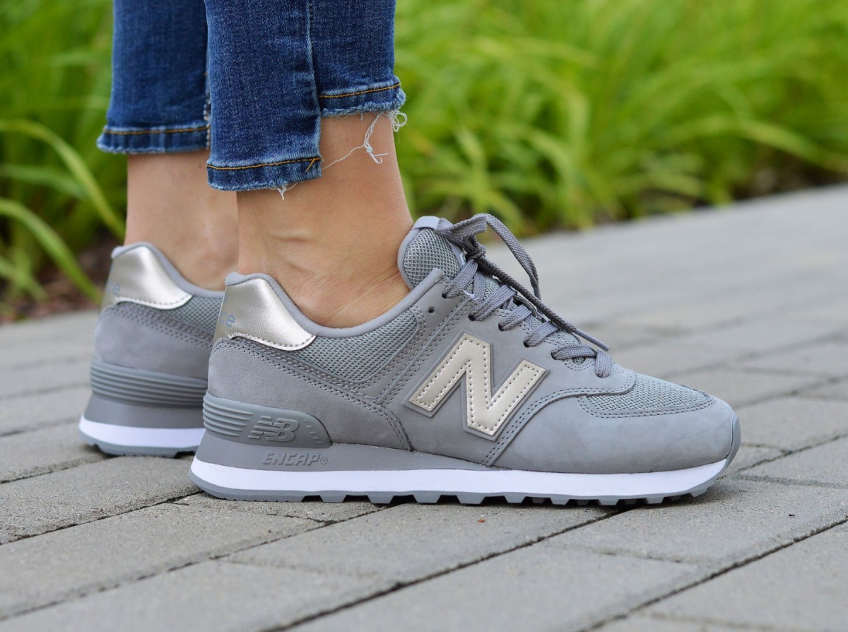 Seductive with Every Step: Gray New Balance Sneakers for Women